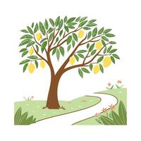 Mango Tree Bold Outline for Creative Use vector