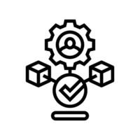 node validator decentralized application line icon illustration vector