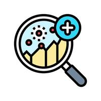 disease prediction algorithm healthcare innovation color icon illustration vector