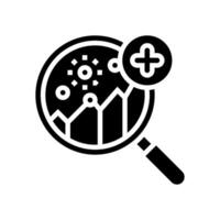 disease prediction algorithm healthcare innovation glyph icon illustration vector