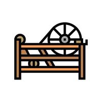 steam engine industry color icon illustration vector