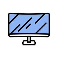 digital display screen industry color icon illustration vector