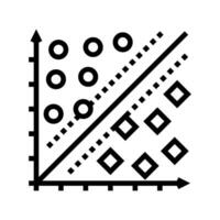 support machine svm line icon illustration vector
