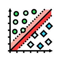 support machine svm color icon illustration vector
