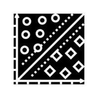 support machine svm glyph icon illustration vector