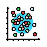 data points plot machine learning color icon illustration vector