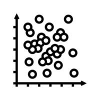 data points plot machine learning line icon illustration vector