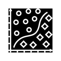 classification machine learning glyph icon illustration vector