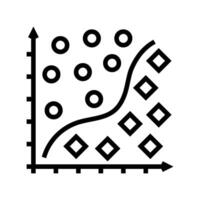 classification machine learning line icon illustration vector