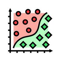 classification machine learning color icon illustration vector