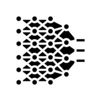 deep learning layers machine glyph icon illustration vector