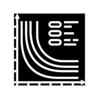 loss function chart machine learning glyph icon illustration vector