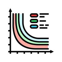 loss function chart machine learning color icon illustration vector