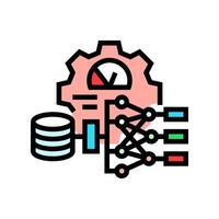 hyperparameter tuning machine learning color icon illustration vector