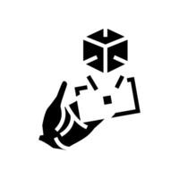 virtual object overlay augmented reality glyph icon illustration vector