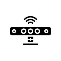 depth sensor augmented reality glyph icon illustration vector