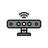 depth sensor augmented reality color icon illustration vector