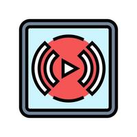 streaming service app auto tainment color icon illustration vector