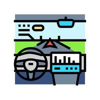 augmented reality head up display color icon illustration vector