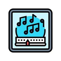 digital radio auto tainment color icon illustration vector