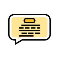 speech bubble nlp color icon illustration vector