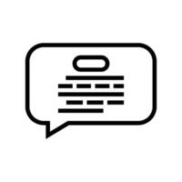 speech bubble nlp line icon illustration vector
