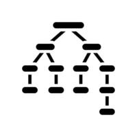 syntax tree nlp glyph icon illustration vector