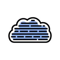 word cloud nlp color icon illustration vector