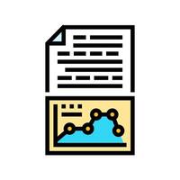 text analysis graph nlp color icon illustration vector