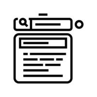 autocomplete nlp line icon illustration vector