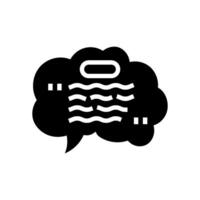 context bubble nlp glyph icon illustration vector