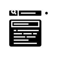 autocomplete nlp glyph icon illustration vector