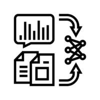 natural language model nlp line icon illustration vector