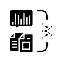 natural language model nlp glyph icon illustration vector