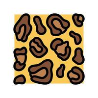 leopard print stylish clothes color icon illustration vector