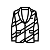 bold blazers stylish clothes line icon illustration vector