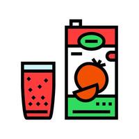 tomato juice meal drink color icon illustration vector