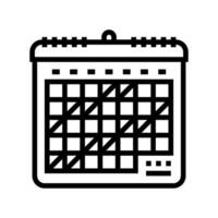 calendar scheduled breaks mindful tech line icon illustration vector