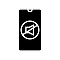 digital silence tech engagement glyph icon illustration vector