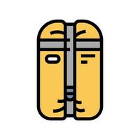 compression bag sleeping bag color icon vector