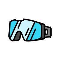 goggles snowboard color icon illustration vector