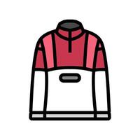 mid layer fleece insulated color icon illustration vector