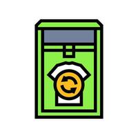 clothing donation bin thrift driven fashion color icon illustration vector