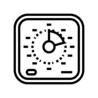 recovery timer clock wellness line icon illustration vector