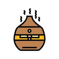 aromatherapy diffuser recovery wellness color icon illustration vector