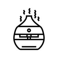 aromatherapy diffuser recovery wellness line icon illustration vector