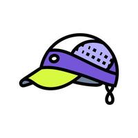 cap running accessories color icon illustration vector