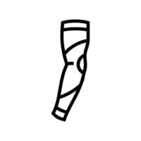 arm sleeves running accessories line icon illustration vector