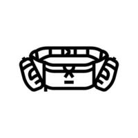 hydration belt running accessories line icon illustration vector