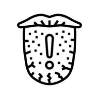 dehydration warning diarrhea line icon illustration vector